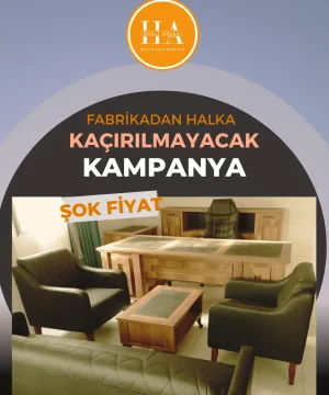 Ofis Makam Odası Mobilya Takımı Adana