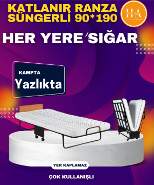 Katlanır Ranza Süngerli 90x190