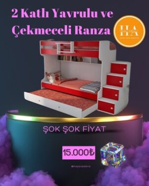 2 Katlı Yavrulu ve Çekmeceli Baza